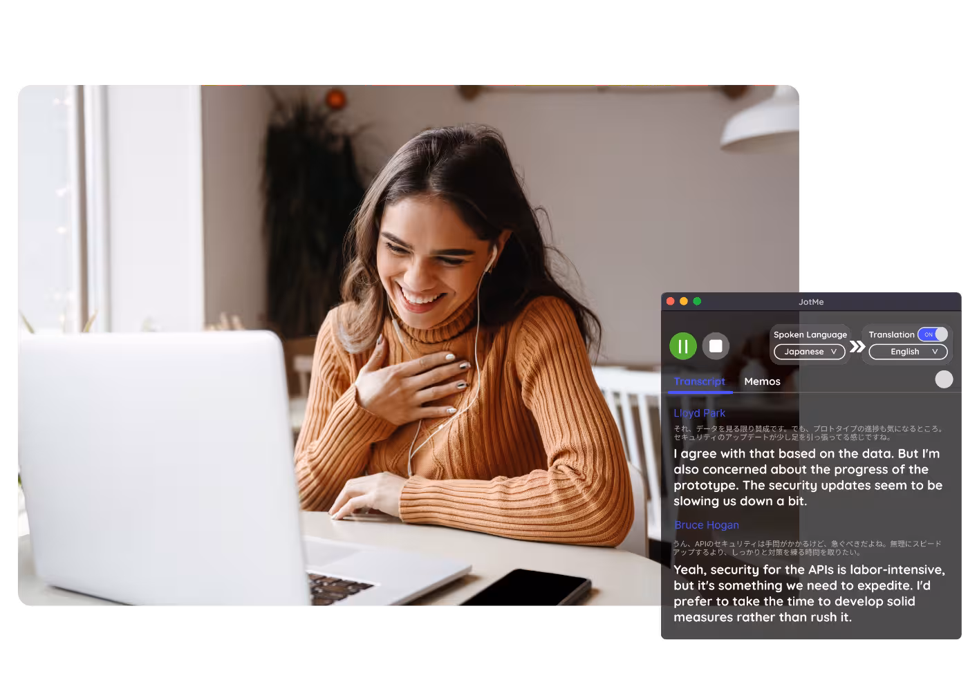 JotMe — Interviews & research
