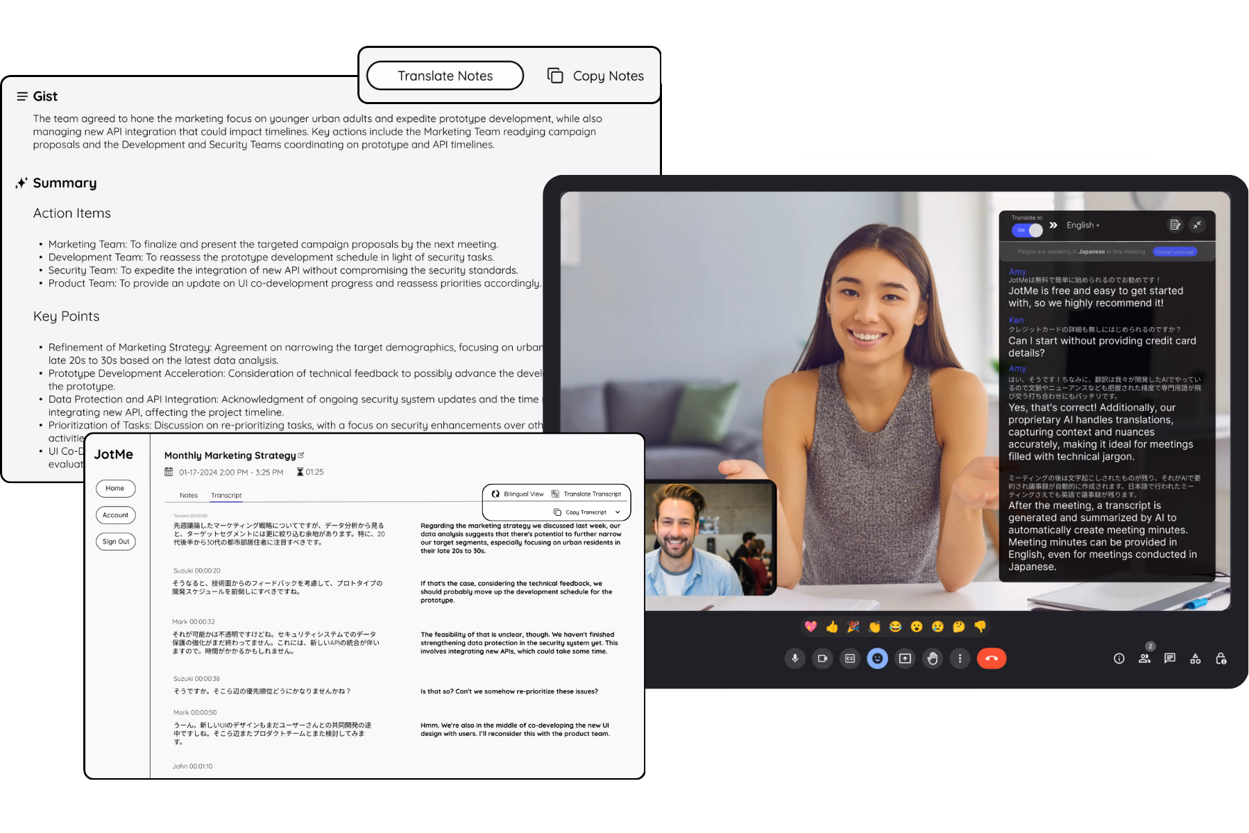 JotMe — The easiest way to get meeting notes your whole team can actually read.