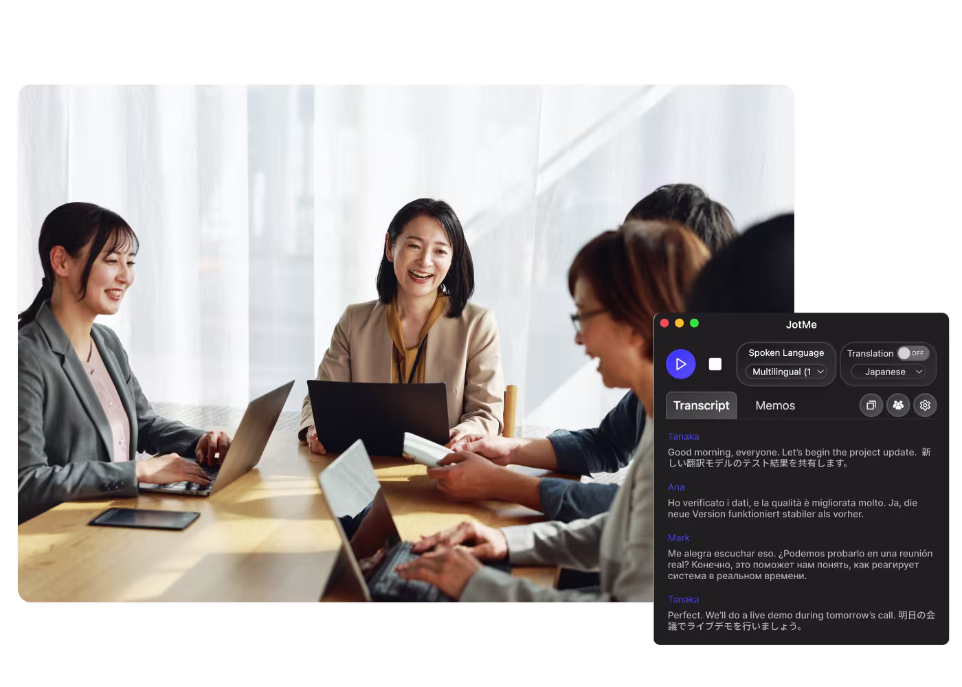 Japanese Transcript for Business meetings in Japan